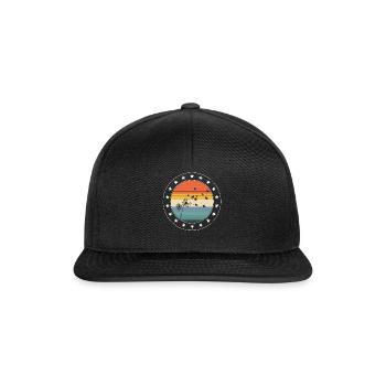 Chemise de poulet pissenlit, Floral Farm Vintage - Casquette snapback - noir/noir - Devant