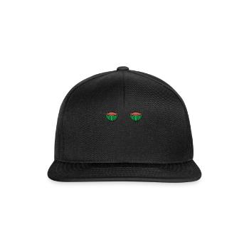 Plage 2022 Fruit Tropical Pastèque Été - Casquette snapback - noir/noir - Devant