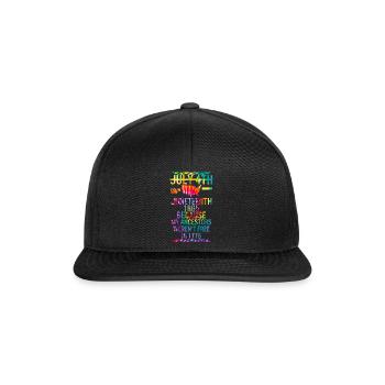 Juneteenth Day Meine Vorfahren waren 1776 nicht frei - Snapback Cap - Schwarz/Schwarz - Vorne