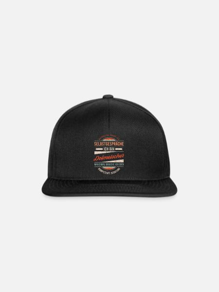 Dolmetscher Arbeitskollege Kollege Geschenk Retro - Snapback Cap - Schwarz/Schwarz