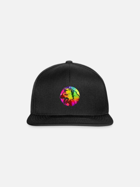 Hyäne - Snapback Cap - Schwarz/Schwarz