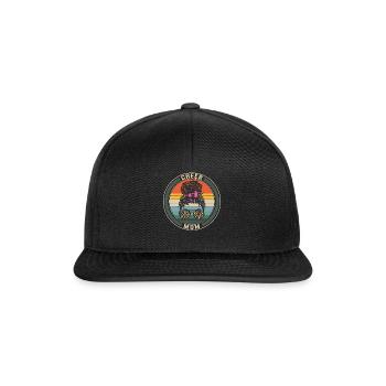Maman Chemise, Cheer Maman Léopard Lunettes de soleil Mégaphone - Casquette snapback - noir/noir - Devant