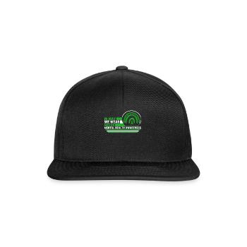 Mental Health Awareness Shirt, In May I Wear - Snapback Cap - Schwarz/Schwarz - Vorne