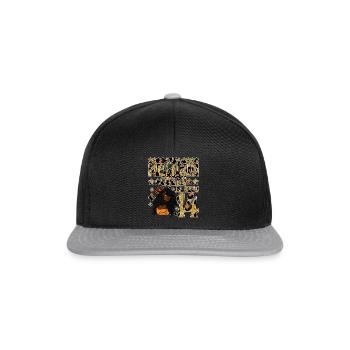 This melanin queen is now 14 black - Snapback Cap - black/grey - Front