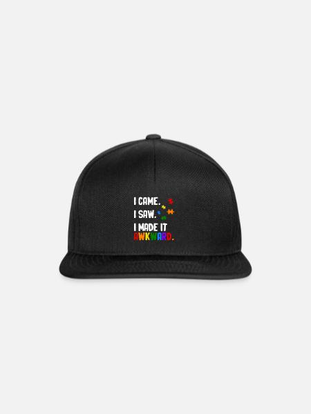 Autismus - Snapback Cap - Schwarz/Schwarz