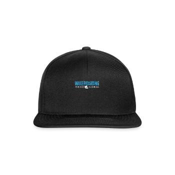 Wakeboard WakeboardIng Wakeboarder Cadeau - Casquette snapback - noir/noir - Devant