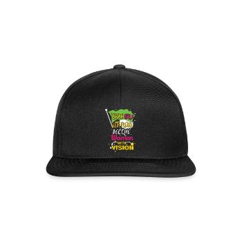 Girls With Dream Feminism Rights Women Equality - Snapback Cap - black/black - Front
