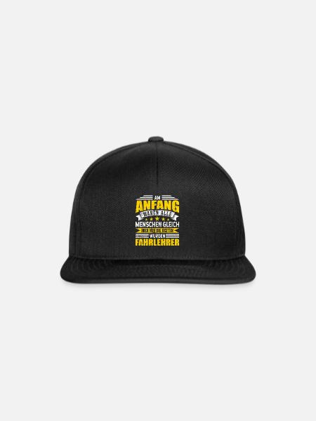 Fahrlehrer - Snapback Cap - Schwarz/Schwarz