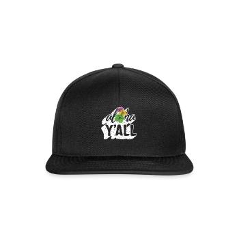 Chemise de plage, Aloha Y' All Floral Tee, Amoureux de la plage - Casquette snapback - noir/noir - Devant
