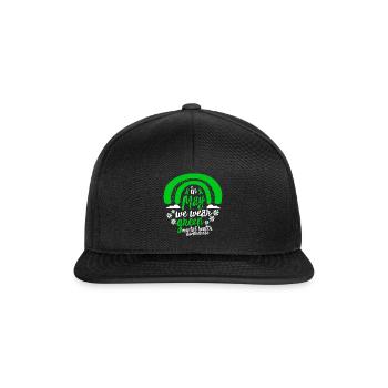 Mental Health Awareness Shirt, In May I Wear - Snapback Cap - Schwarz/Schwarz - Vorne