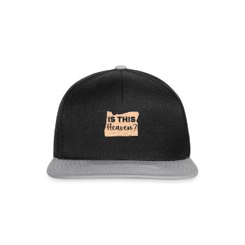 Is This Heaven Oregon USA Amérique Oregoniens - Casquette snapback - noir/gris - Devant