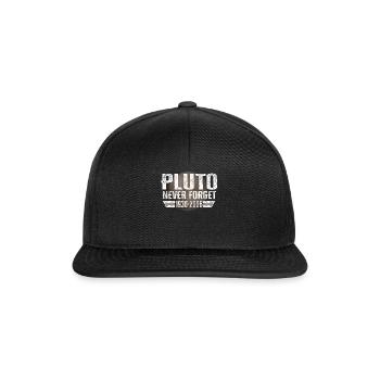 N’oubliez jamais Pluto Design Retro Style Funny Space - Casquette snapback - noir/noir - Devant