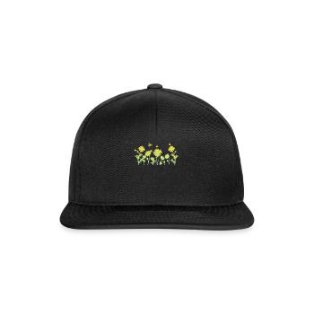 Marguerites Daisy Summer Daisies Flower Garden - Snapback Cap - black/black - Front