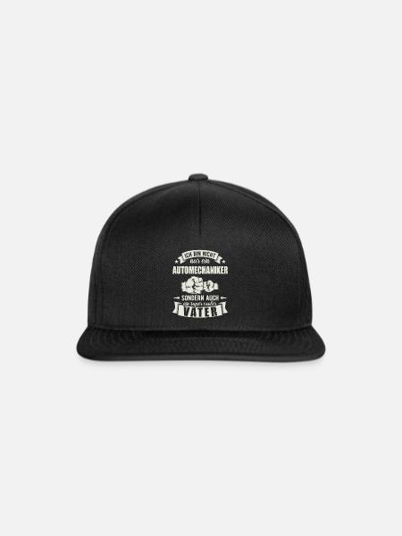 Automechaniker - Snapback Cap - Schwarz/Schwarz
