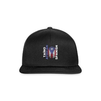 American Spain Flag Hispanic Heritage Month - Snapback Cap - black/black - Front