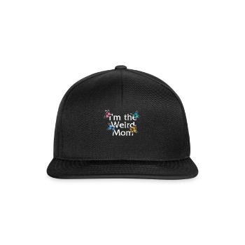 Chemise de maman, je suis le tee de maman bizarre, fête des mères - Casquette snapback - noir/noir - Devant