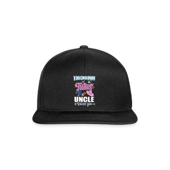 Touchdown or Tutu Uncle Loves You - Snapback Cap - Schwarz/Schwarz - Vorne