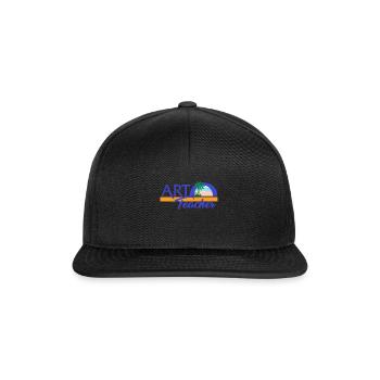 Art Shirt, Artist Beach Lover, Art Teacher Gift, - Snapback Cap - black/black - Front