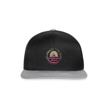 Chemise de FIV, plus votre tempête est grande, plus elle est lumineuse - Casquette snapback - noir/gris - Devant