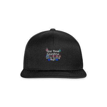 Grand-mère pour la première fois Let The Spoiling Begin Shirt, - Casquette snapback - noir/noir - Devant