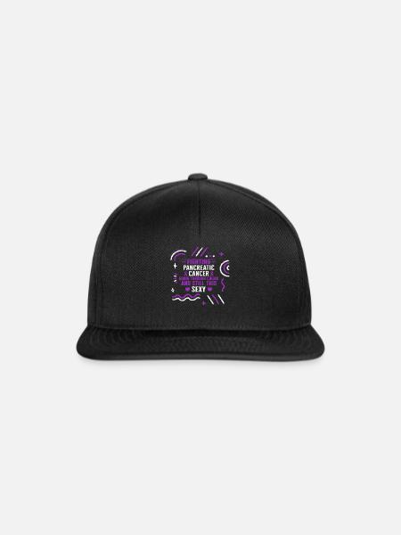 Bauchspeicheldrüsenkrebs-Hemd, geht durch Chemo - Snapback Cap - Schwarz/Schwarz