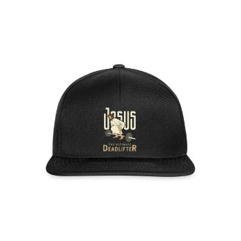 Christ Cross Love Jesus Lifter Christian - Snapback Cap - black/black - Front