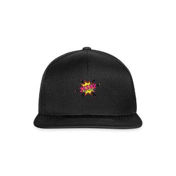 Jésus Mon Super-héros Seigneur Dieu Chrétien Amour Jésus - Casquette snapback - noir/noir - Devant