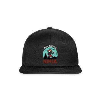 Anti Bullying Ninja Kindness Awareness Unity Day - Snapback Cap - Schwarz/Schwarz - Vorne