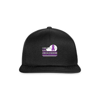 Chemise de sensibilisation au lupus, je n’ai pas l’air malade Violet - Casquette snapback - noir/noir - Devant