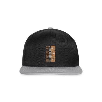 Sleep Shirt, offizielles Sleep Lazy Dad Faultier - Snapback Cap - black/grey - Front