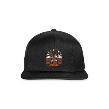 Meine Motivation Und Ich Leben Zur Zeit Getrennt - Snapback Cap - black/black - Front