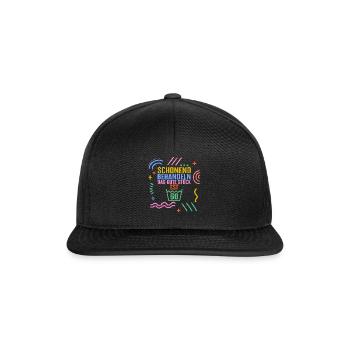 Schonend Behandeln Das Gute Stuck Ist 60 Shirt, - Snapback Cap - black/black - Front