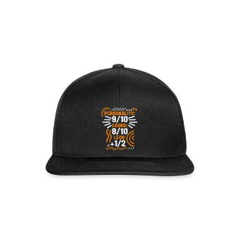 Personnalité 9/10 Looks 8/10 Jambes 1/2 Chemise, Drôle - Casquette snapback - noir/noir - Devant