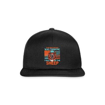 Your first Mistake was thinking I was one of the - Snapback Cap - Schwarz/Schwarz - Vorne