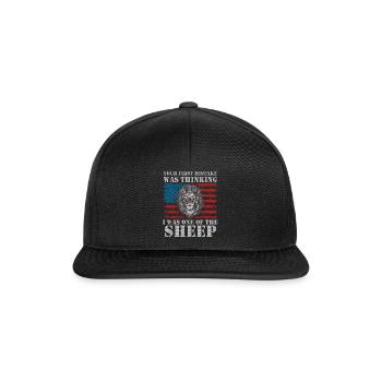 Your first Mistake was thinking I was one of the - Snapback Cap - Schwarz/Schwarz - Vorne