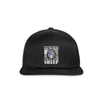 Your first Mistake was thinking I was one of the - Snapback Cap - black/black - Front