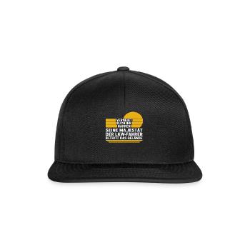 Verneight Euch Ihr Narren Seine Majestat der lkw - Snapback Cap - black/black - Front