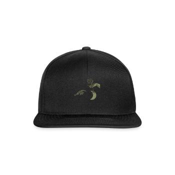 Occult Artwork Art Rose Satanic Gothic Halloween - Snapback Cap - Schwarz/Schwarz - Vorne