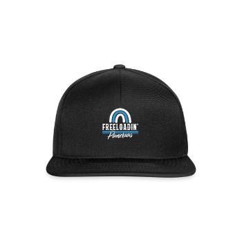 Diabetes Awareness Shirt, Freeloadin Bauchspeicheldrüse - Snapback Cap - Schwarz/Schwarz - Vorne