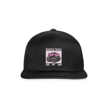 Les Monster Trucks sont ma jam vintage rétro - Casquette snapback - noir/noir - Devant