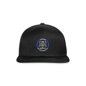 Chemise de chirurgie de la hanche, remplacement de la hanche de mon mari, - Casquette snapback - noir/noir - Devant