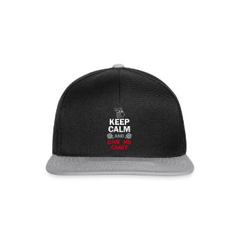 Halloween Keep Calm Candy - Snapback Cap - black/grey - Front