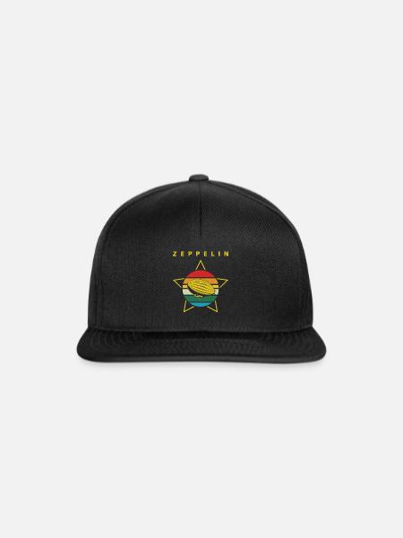 Zeppelin Luftschiff Pilot - Snapback Cap - Schwarz/Schwarz