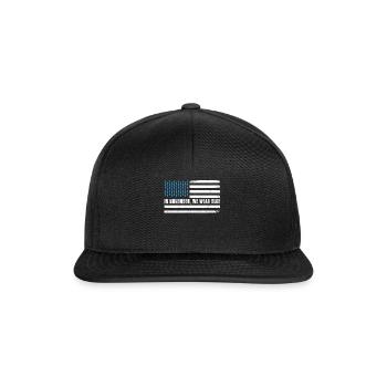 Flag Blue November Diabetes Awareness Month - Snapback Cap - Schwarz/Schwarz - Vorne