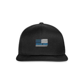 Flag Novembre Soutien Mois de la sensibilisation au diabète - Casquette snapback - noir/noir - Devant