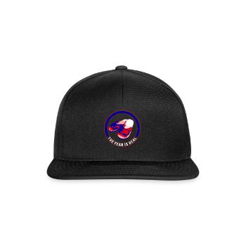 Taiwan Shirt, The Fear Is Real Slippers Funny Tee - Casquette snapback - noir/noir - Devant