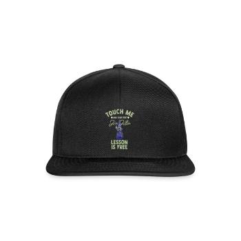 Touch Me And Your First Jiu Jitsu Lesson Is Free - Snapback Cap - black/black - Front
