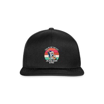 Touch Me And Your First Jiu Jitsu Lesson Is Free - Snapback Cap - black/black - Front