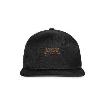 Envie de Noël Teckel Chien de compagnie - Casquette snapback - noir/noir - Devant
