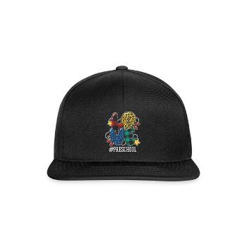 Pattern Preschool Teacher Student Love Christmas - Snapback Cap - black/black - Front